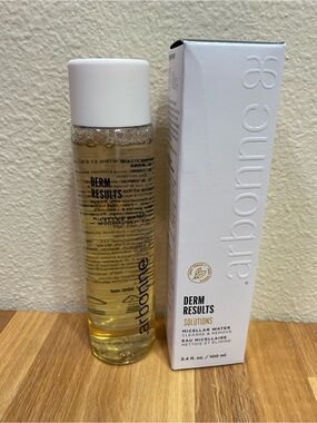 Arbonne Derm Results Micellar Water - White Cap with Golden Solution